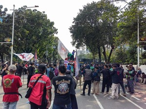 Demo Driver Ojol di Jakarta Diklaim 50.000 Orang, Ternyata Cuma Segini