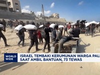 Video: Israel Tembaki Warga Palestina Saat Ambil Bantuan, 73 Tewas