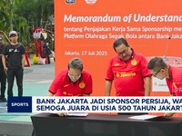Video: Persija Diponsori Bank Jakarta, Wagub: Semoga Juara di 2027