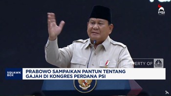 Video: Prabowo Sampaikan Pantun Tentang Gajah di Kongres Perdana PSI