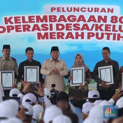 Momen Prabowo Resmikan 80.000 Koperasi Desa/ Kelurahan Merah Putih