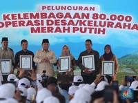 Momen Prabowo Resmikan 80.000 Koperasi Desa/ Kelurahan Merah Putih