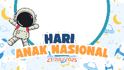 15 Twibbon Hari Anak Nasional 2025 dengan Desain Terbaru, Yuk Posting!
