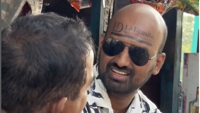 YouTuber India Komersilkan Kepala Botaknya untuk Pasang Iklan
