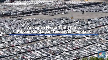 Ancaman Nyata Tarif Trump, Ribuan Kendaraan Tujuan AS Mangkrak
