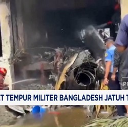 Video: Jet Tempur Militer Bangladesh Jatuh Timpa Sekolah, 19 Tewas