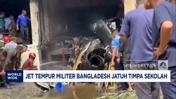 Video: Jet Tempur Militer Bangladesh Jatuh Timpa Sekolah, 19 Tewas