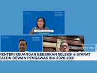 Video: Menkeu Beberkan Syarat Calon Dewan Pengawas INA 2026-2031