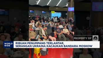 Video: Ukraina Bikin Kacau Bandara Moskow, Ribuan Penumpang Terlantar