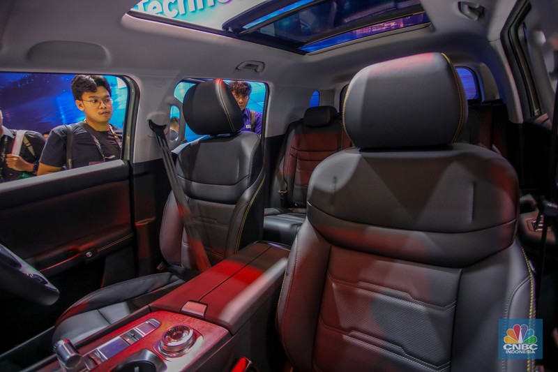 BAIC BJ30 ditampilkan saat peluncuran dalam acara saat dalam acara GIIAS 2025 di ICE BSD, Kabupaten Tangerang, Banten, Rabu (23/7/2025). (CNBC Indonesia/Faisal Rahman)