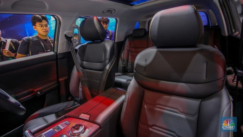 BAIC BJ30 ditampilkan saat peluncuran dalam acara saat dalam acara GIIAS 2025 di ICE BSD, Kabupaten Tangerang, Banten, Rabu (23/7/2025). (CNBC Indonesia/Faisal Rahman)