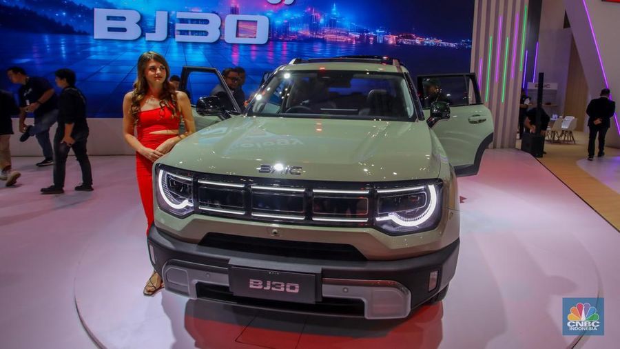 BAIC BJ30 ditampilkan saat peluncuran dalam acara saat dalam acara GIIAS 2025 di ICE BSD, Kabupaten Tangerang, Banten, Rabu (23/7/2025). (CNBC Indonesia/Faisal Rahman) BAIC BJ30 ditampilkan saat peluncuran dalam acara saat dalam acara GIIAS 2025 di ICE BSD, Kabupaten Tangerang, Banten, Rabu (23/7/2025). (CNBC Indonesia/Faisal Rahman)