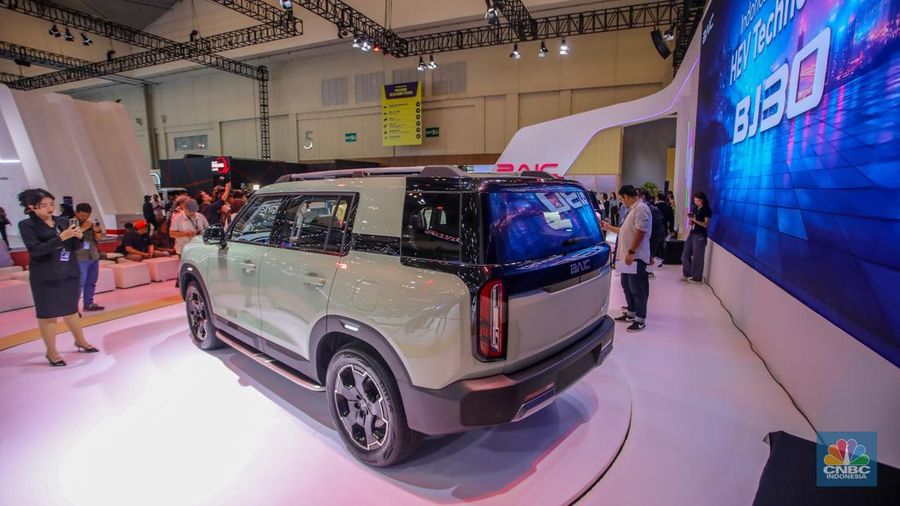 BAIC BJ30 ditampilkan saat peluncuran dalam acara saat dalam acara GIIAS 2025 di ICE BSD, Kabupaten Tangerang, Banten, Rabu (23/7/2025). (CNBC Indonesia/Faisal Rahman) BAIC BJ30 ditampilkan saat peluncuran dalam acara saat dalam acara GIIAS 2025 di ICE BSD, Kabupaten Tangerang, Banten, Rabu (23/7/2025). (CNBC Indonesia/Faisal Rahman)
