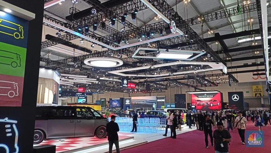 Gaikindo Indonesia Internasional Auto Show (GIIAS) bakal meluncurkan banyak mobil di press conference day di ICE BSD, Rabu (23/7/2025). (CNBC Indonesia/Ferry Sandi)