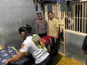 Ditjenpas Lampung Sidak Lapas Kotabumi, Benda Tajam Disita-Napi Dites urine