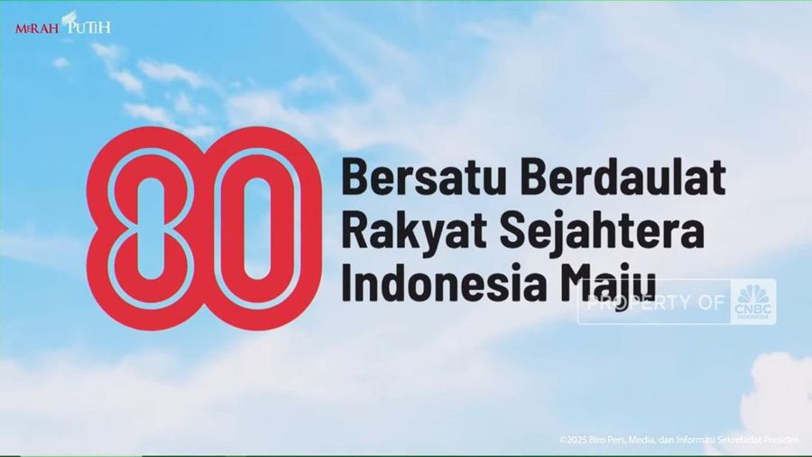 Presiden RI Prabowo Subianto meresmikan peluncuran logo dan tema Hari Ulang Tahun (HUT) ke-80 Kemerdekaan RI, pada Rabu (23/7) di Istana Negara, Jakarta.