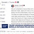 Video: Trump: Kesepakatan AS-Jepang Bernilai Ratusan Miliar Dolar