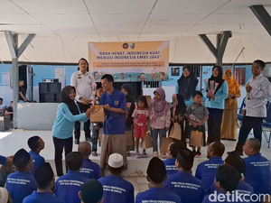 Momen Haru, Warga Binaan Rutan Sampang Bertemu Anak di Hari Anak Nasional