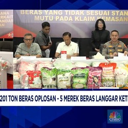 Bareskrim Sita 201 Ton Beras Oplosan - 5 Merek Beras Langgar Ketentuan