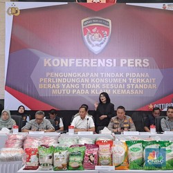 5 Merek Beras Premium Langgar Aturan Mutu, Polisi Ancam Pakai UU TPPU