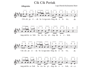 Lagu Cik Cik Periuk Kalbar: Lirik, Arti, dan Maknanya