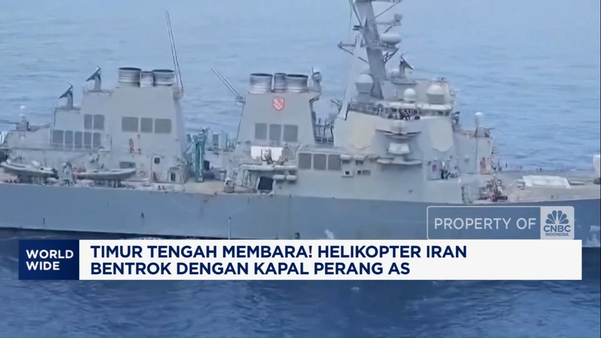Video:Timur Tengah Membara! Helikopter Iran Bentrok Vs Kapal Perang AS
