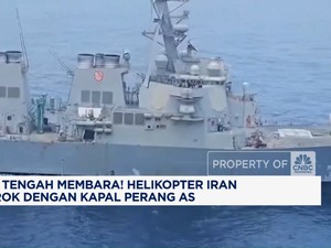 Video:Timur Tengah Membara! Helikopter Iran Bentrok Vs Kapal Perang AS