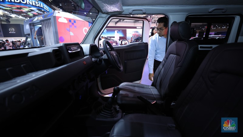 Toyota Hilux Rangga di Pameran GIIAS2025, Tangerang, Banten, Kamis, 24/7. (CNBC Indonesia/Tri Susilo)