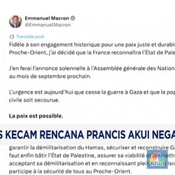 Video: AS Kecam Rencana Prancis Akui Negara Palestina