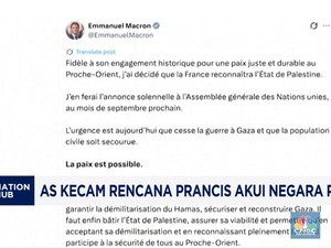 Video: AS Kecam Rencana Prancis Akui Negara Palestina