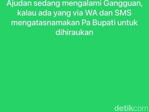 Hati-hati! Nomor Bupati Kuningan Dian Rachmat Kena Hack