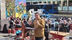 Pramono Resmikan Ruang Seni Siswa di Sarinah, Ini Harapannya