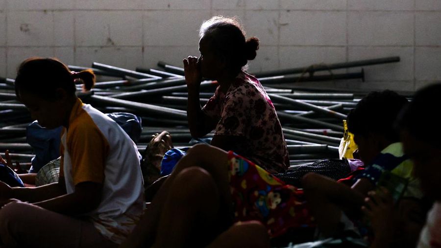 Kementerian Dalam Negeri Thailand mengungkapkan sebanyak 120.000 orang mengungsi imbas perang negara itu dengan Kamboja pada Kamis (24/7/2025). (REUTERS/Prajoub Sukprom)