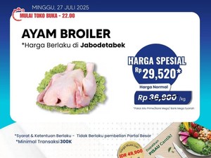 Banting Harga! Beli Ayam Broiler di Transmart Full Day Sale Semurah Ini