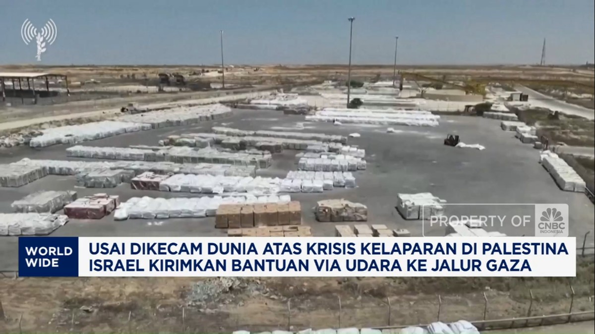 Video: Dikecam Dunia! Israel Klaim Kirim Bantuan Via Udara Ke Gaza