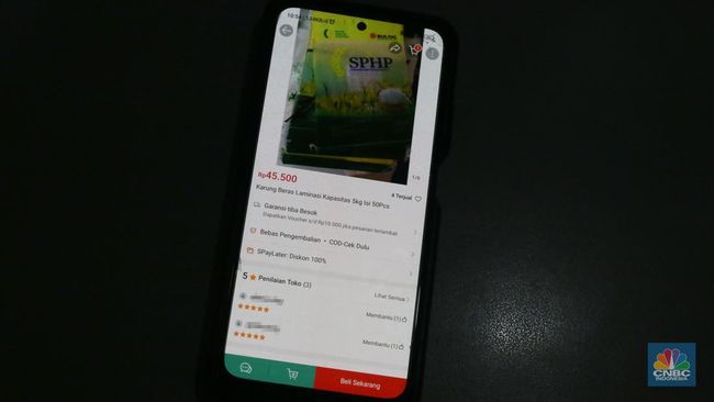 Penampakan Karung Beras SPHP Dijual Online-Dipakai Mafia Beras Oplosan