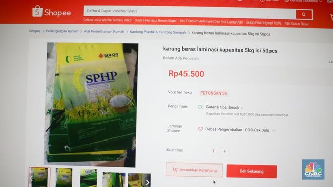 Karung SPHP Dipakai Mafia Beras Oplosan, Segini Harganya di Online