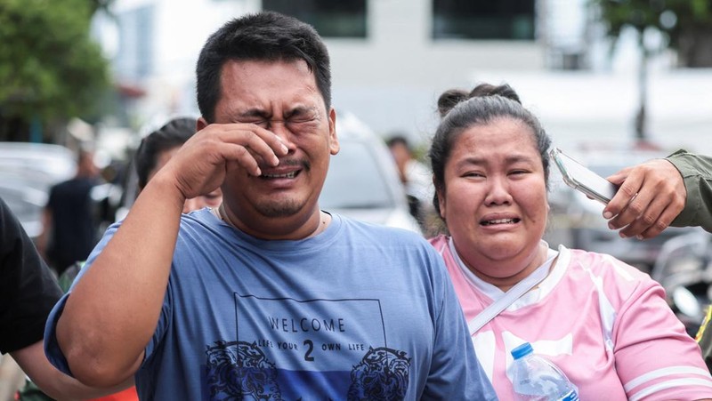 Penembakan massal mengguncang ibu kota Thailand, Bangkok, Senin (28/7/2025). Empat orang dilaporkan tewas. (REUTERS/PATIPAT JANTHONG)