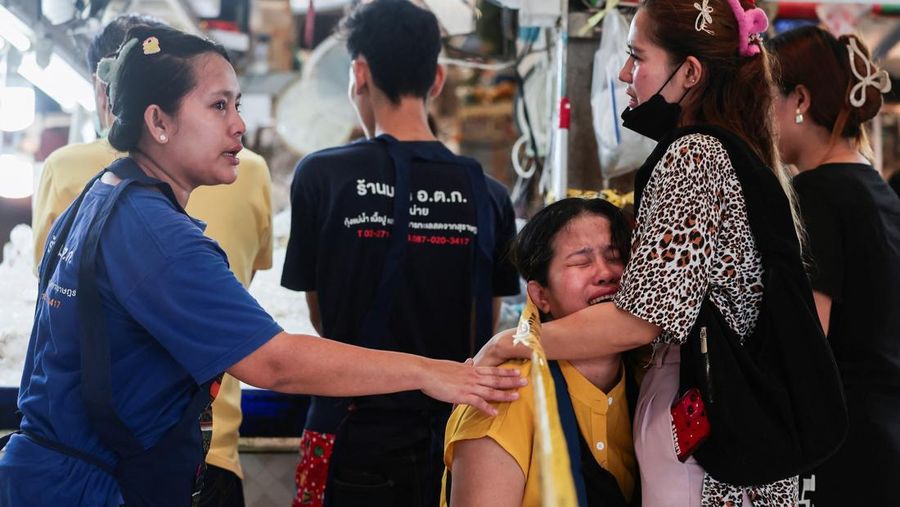 Penembakan massal mengguncang ibu kota Thailand, Bangkok, Senin (28/7/2025). Empat orang dilaporkan tewas. (REUTERS/PATIPAT JANTHONG)