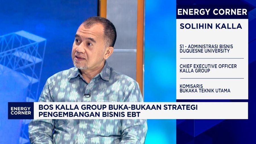 Chief Executive Officer Kalla Group, Solihin Kalla dalam program CNBC Indonesia Energy Corner di Jakarta, Selasa (29/7/2025). (CNBC Indonesia TV)