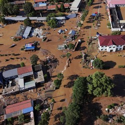 Potret Udara Dampak Banjir China, Lumpur Tenggelamkan Rumah