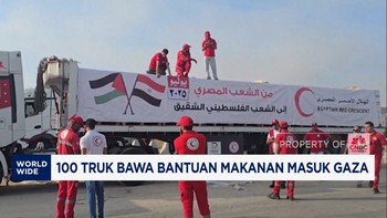 Video: Alhamdulillah, 100 Truk Bawa Bantuan Makanan Masuk Gaza