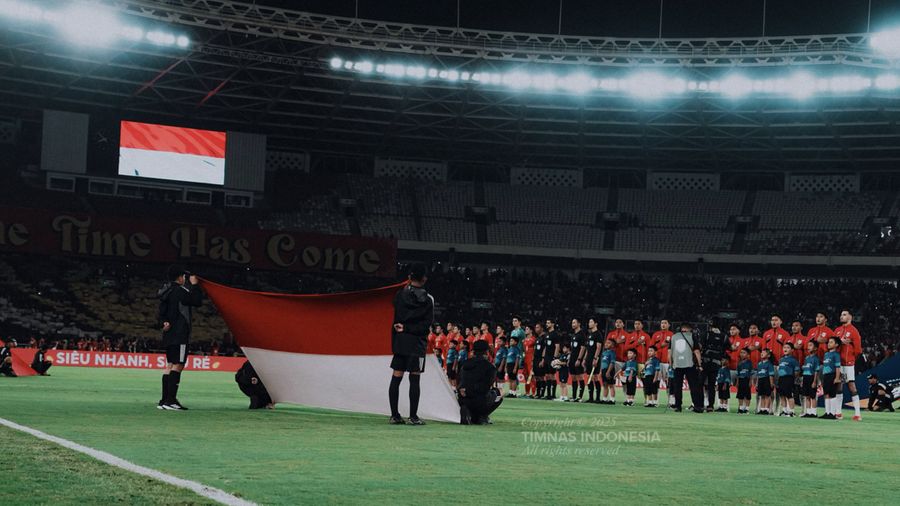 Pemain timnas Indonesia dan Vietnam dalam babak final ASEAN U-23 Championship di SUUGK, Senayan, Jakarta, Selasa (29/7/2025). (X/TimnasIndonesia)