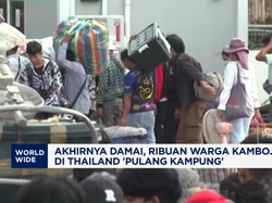 Video: Siap Damai, Ribuan Warga Kamboja di Thailand 'Pulang Kampung'