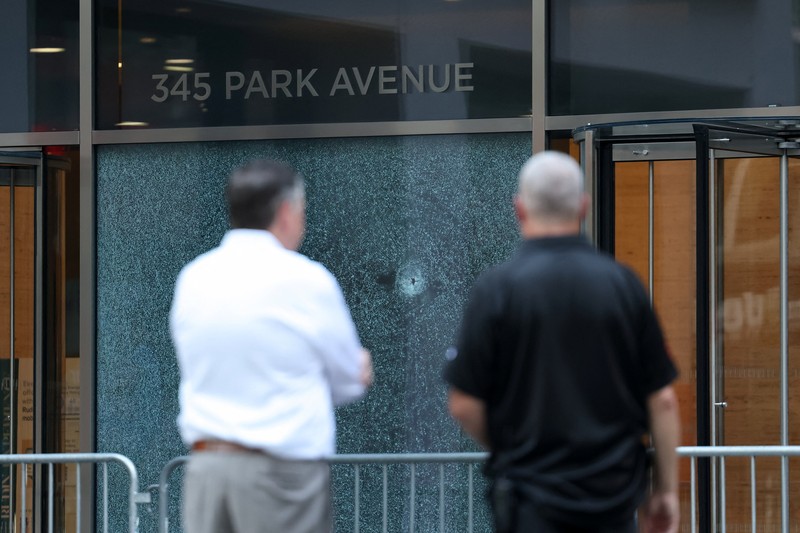 Suasana lokasi penembakan massal mematikan di Manhattan, New York City, AS, (29/7/2025). (REUTERS/Mike Segar) Suasana lokasi penembakan massal mematikan di Manhattan, New York City, AS, (29/7/2025). (REUTERS/Mike Segar)