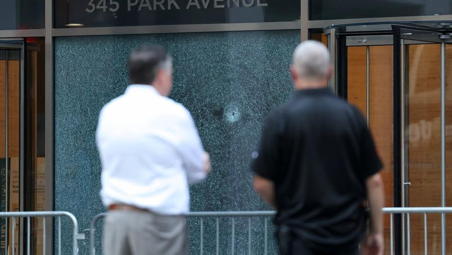 Suasana lokasi penembakan massal mematikan di Manhattan, New York City, AS, (29/7/2025). (REUTERS/Mike Segar)