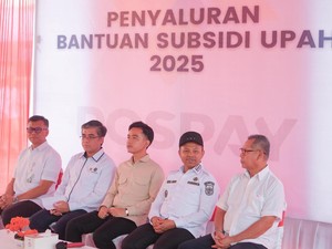 Wapres-Menaker Tinjau Penyaluran BSU Peserta BPJS Tenaga Kerja di Pekanbaru