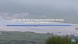 Video: Detik-detik Tsunami Hantam Rusia Akibat Gempa M 8,7
