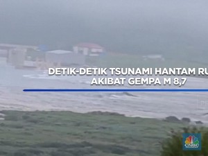 Video: Detik-detik Tsunami Hantam Rusia Akibat Gempa M 8,7