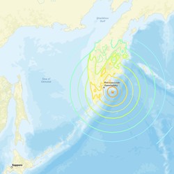 Gempa M 8,7 Hantam Pasifik Rusia, Warning Tsunami Menyala Hingga AS